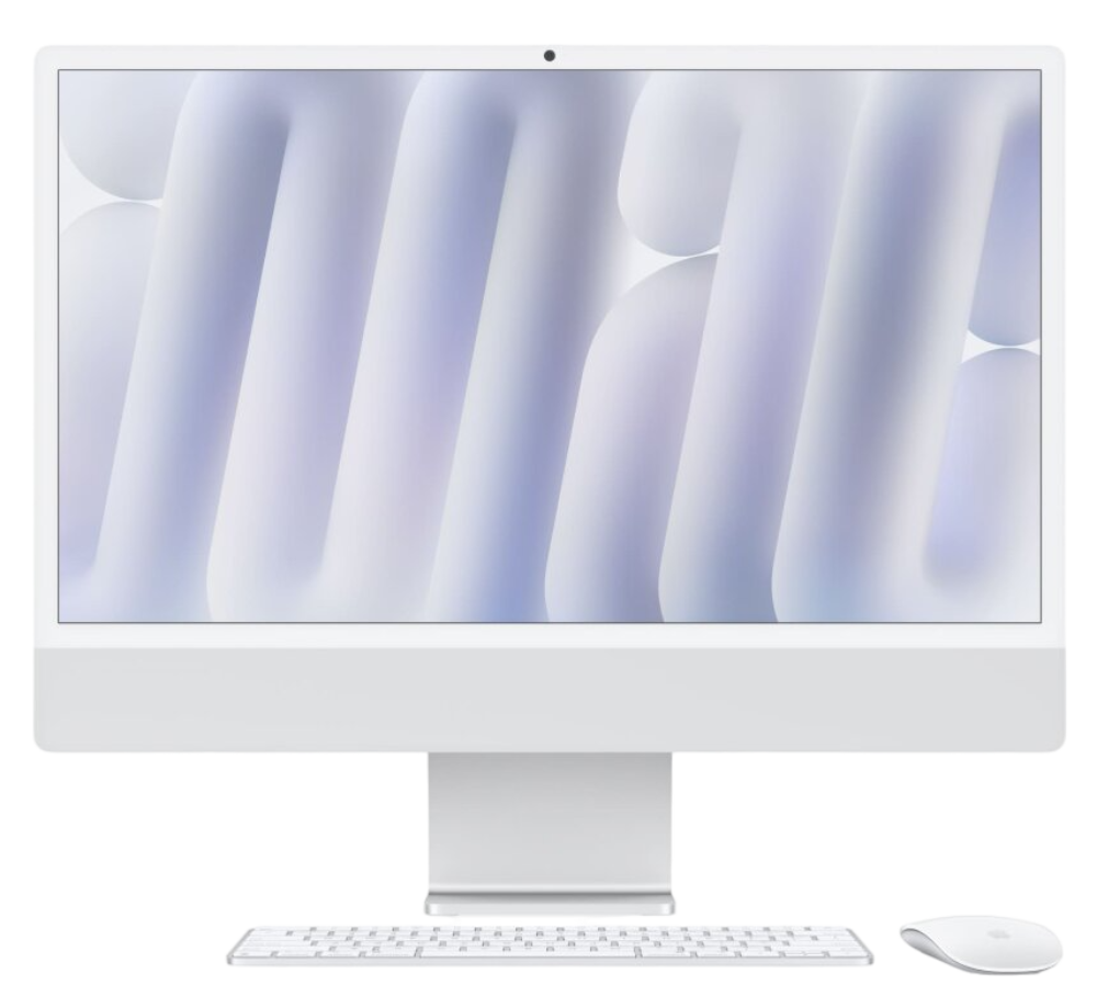 Apple iMac 24" M4 10C CPU 2024 16/256 Гб macOS Серебристый Nano-texture glass (MD3H4)