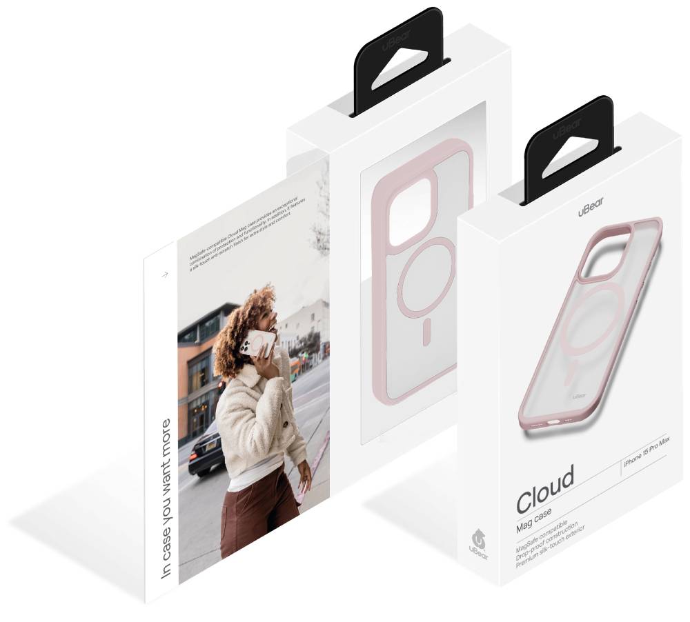 uBear Cloud Mag Case для iPhone 15 Pro Max Розовый