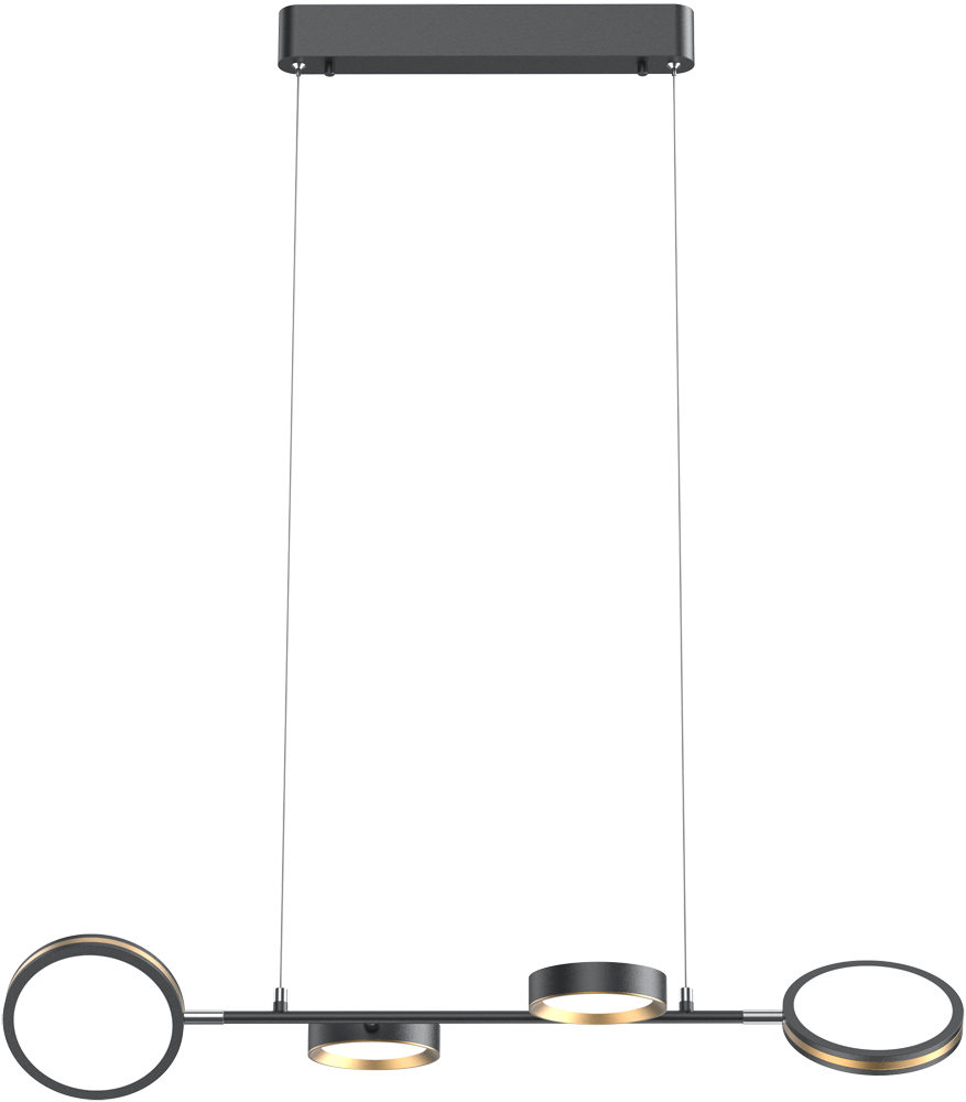 Yeelight C2103 Arowana Chandelier 4head потолочный Черный/Золотой (YLDL031)