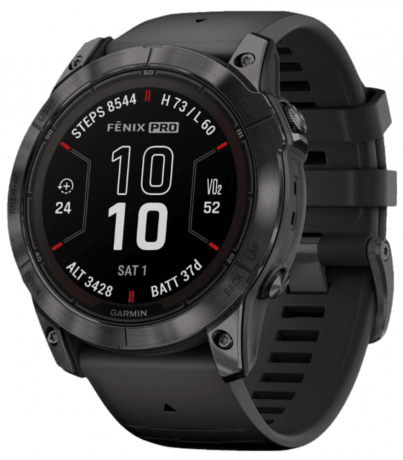Изображение товара Garmin Fenix 7X Pro Sapphire Solar Edition Угольно-серые с черным ремешком