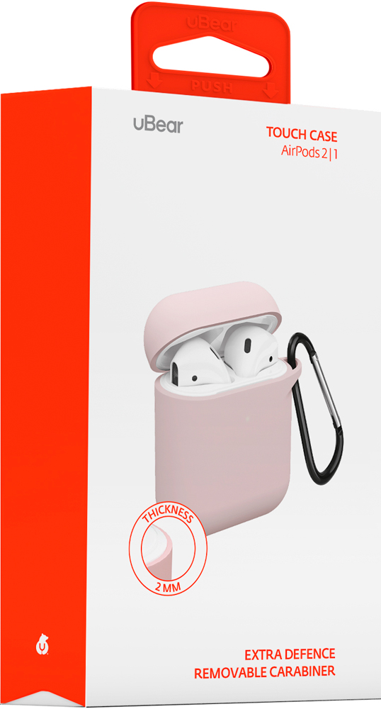 uBear AirPods 2 TouchCase Pink