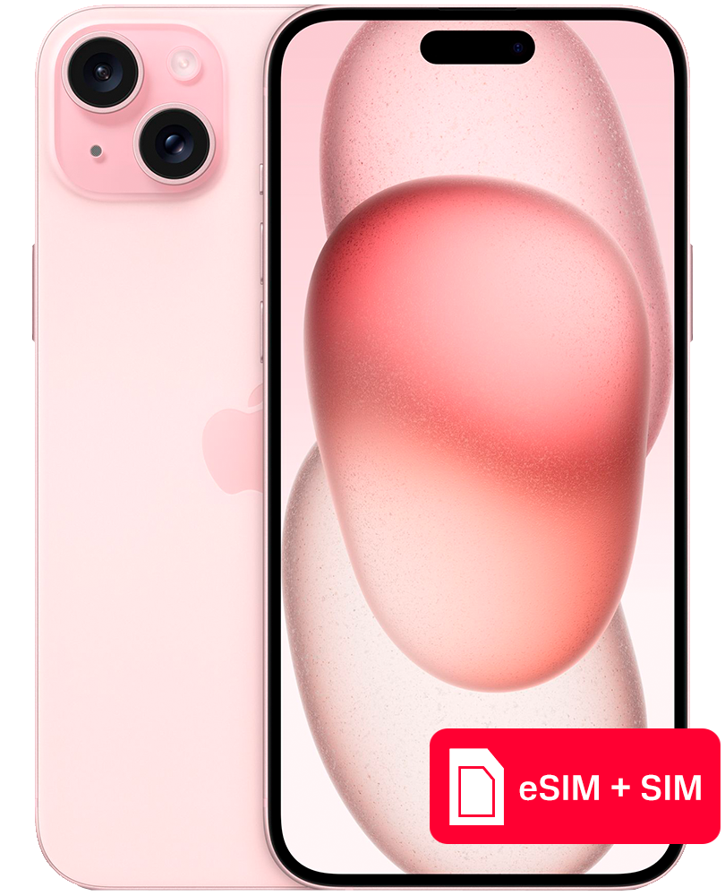 Apple iPhone 15 Plus 128Gb eSIM + SIM Розовый