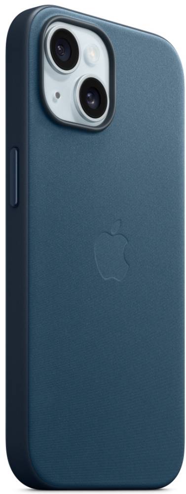 Apple iPhone 15 FineWoven Case with MagSafe Тихоокеанский синий