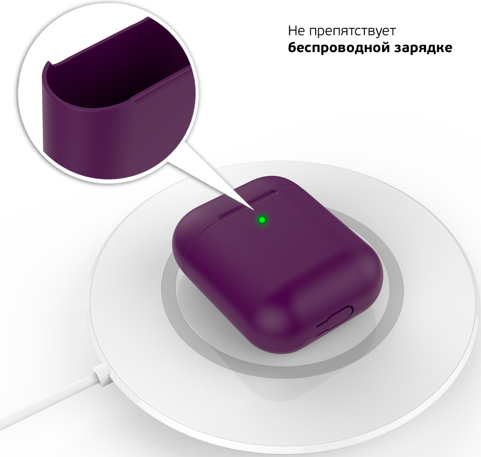 Deppa AirPods 2 Ultra Slim Lavender