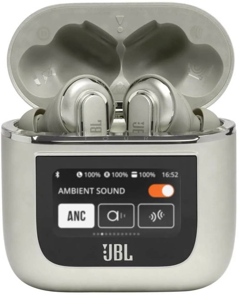 Беспроводные наушники с микрофоном JBL Tour Pro 2 Серебряные