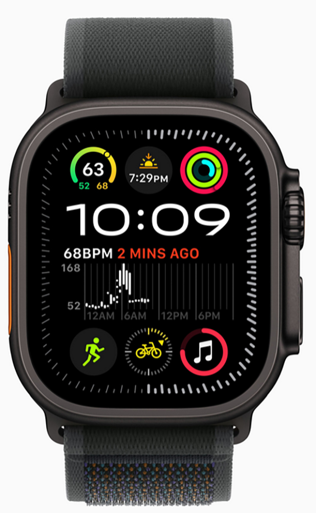 Apple Watch Ultra 2 (2024) Black Titanium +ремешок Trail Loop black (M/L)