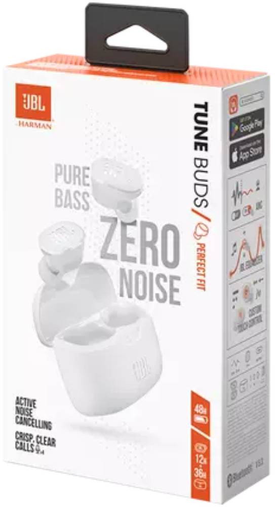 Беспроводные наушники JBL Tune Buds Белые: купить по выгодной цене