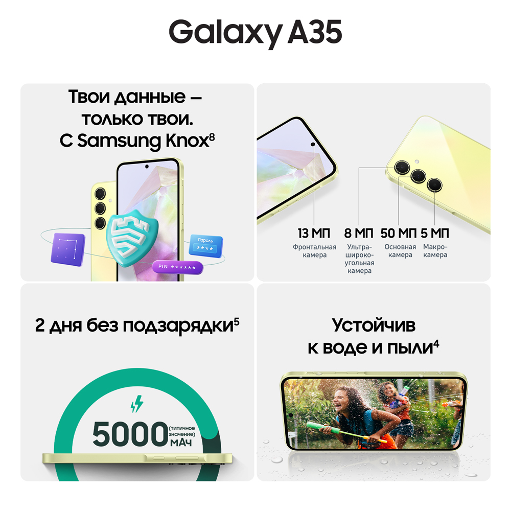 Samsung Galaxy A35 8/128 Гб 5G Желтый