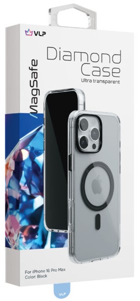 VLP Diamond Case с MagSafe для iPhone 16 Pro Max Черный