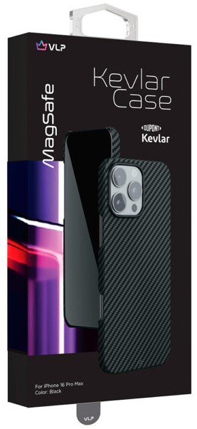 VLP Kevlar Case с MagSafe для iPhone 16 Pro Max Черный