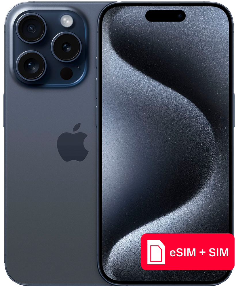 Apple iPhone 15 Pro 512Gb eSIM + SIM Синий титан