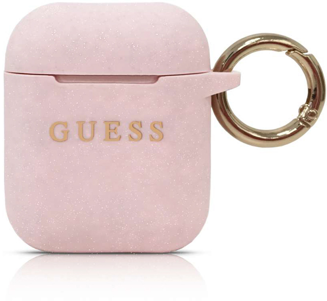 Guess Airpods 2 Glitter Pink