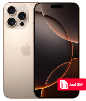 Изображение товара Apple iPhone 16 Pro 128 SIM+SIM Пустынный титан Б/У "Отличный"