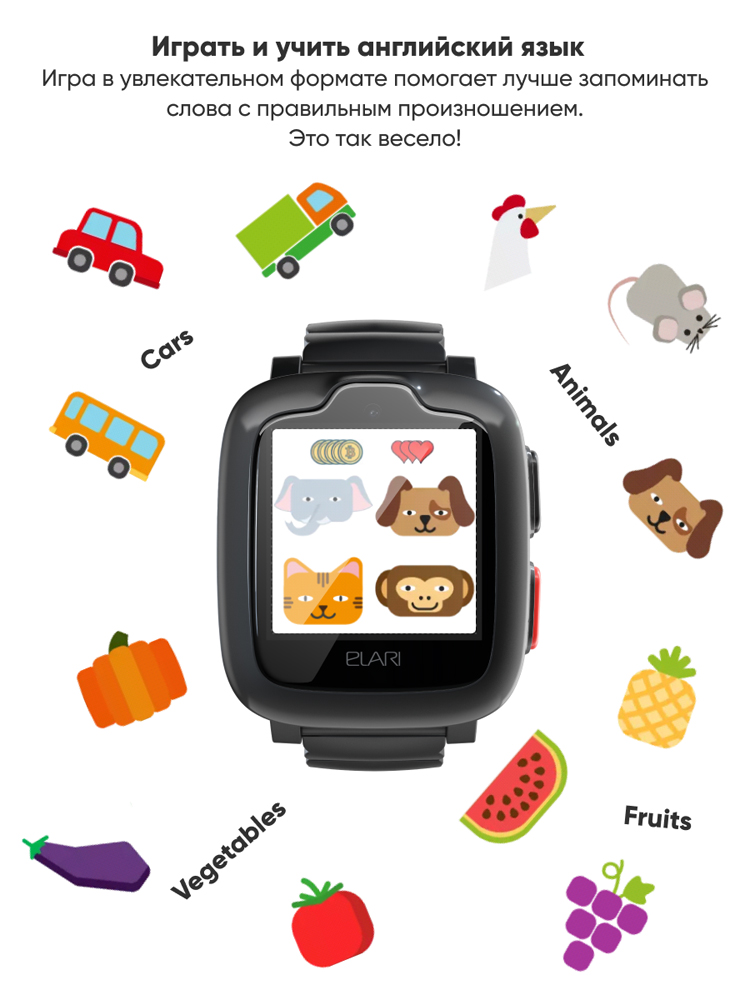 Elari KidPhone 4G с голосовым помощником Black