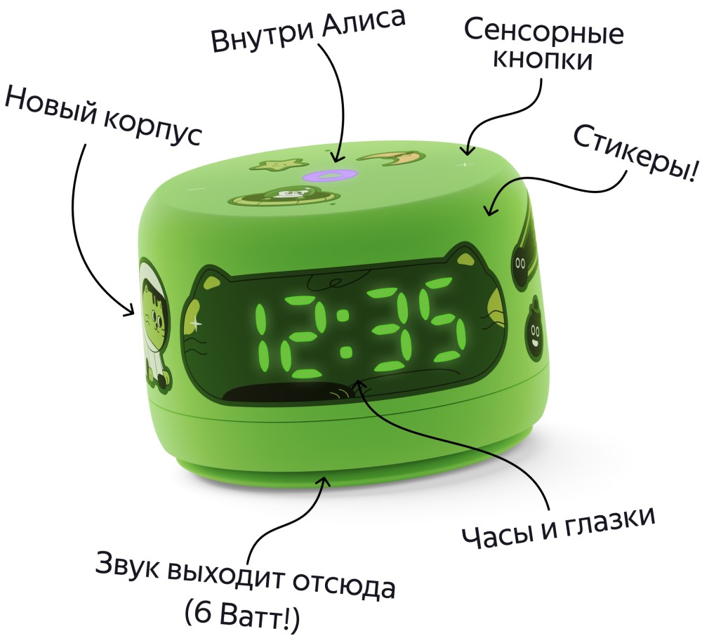 Яндекс Станция Лайт 2 (2024) с Алисой на YaGPT Зеленый