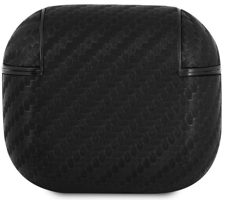 BMW для Airpods 3 M-collection PU carbon effect with metal logo Черный