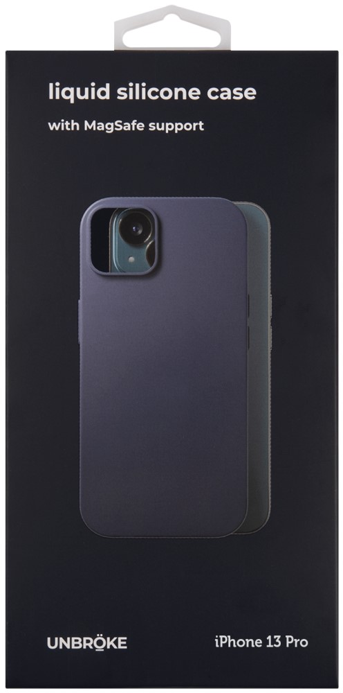 UNBROKE iPhone 13 Pro Liquid Silicone MagSafe синий