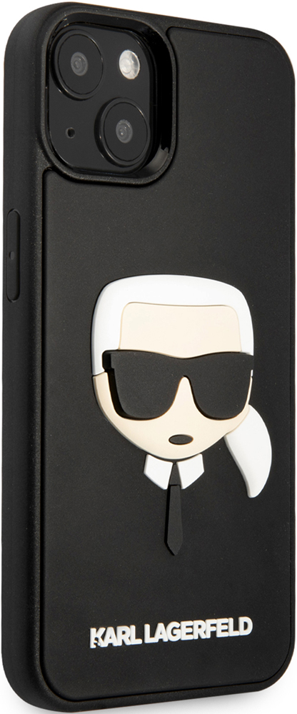 Karl Lagerfeld iPhone 14 Plus 3D Rubber Case Karl's Head  Черный KLHCP14MKH3DBK
