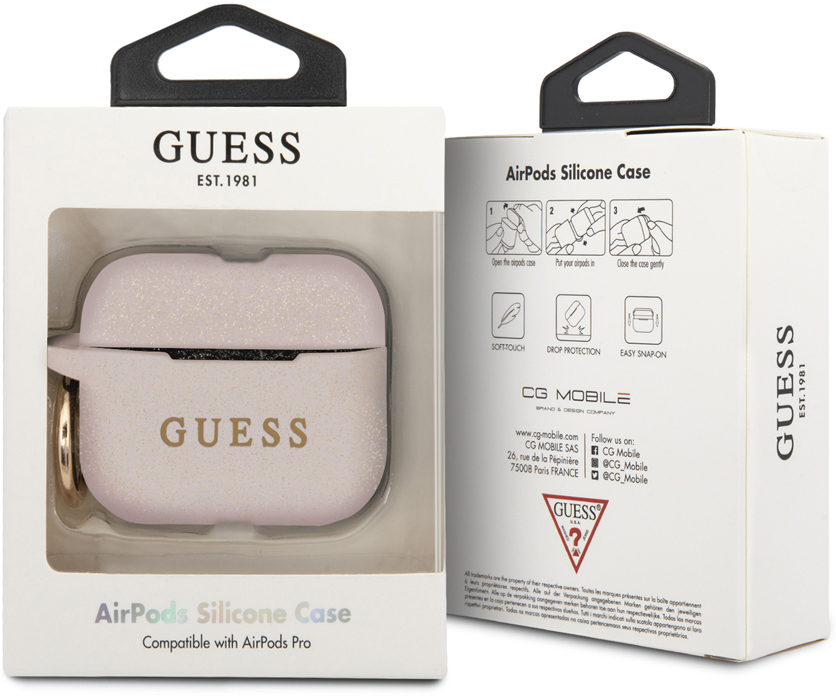 Guess Airpods Pro Glitter Pink
