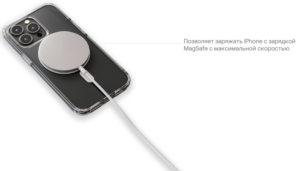 uBear Real Mag Case для iPhone 14 Plus MagSafe Прозрачный (CS169TT67RL-I22M)