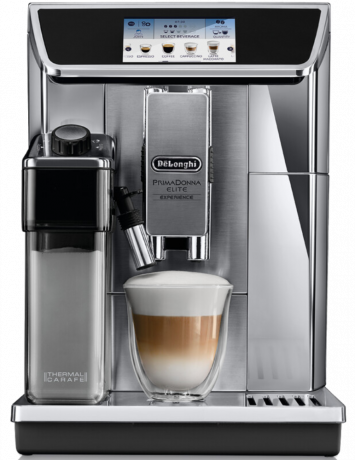 Изображение товара Кофемашина DeLonghi ECAM650.85.MB с двойным термоблоком и автоматическим капучинатором