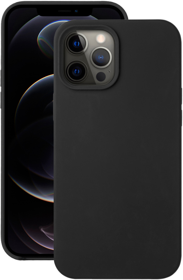 Deppa Apple iPhone 12/12 Pro Liquid Silicone Pro Black