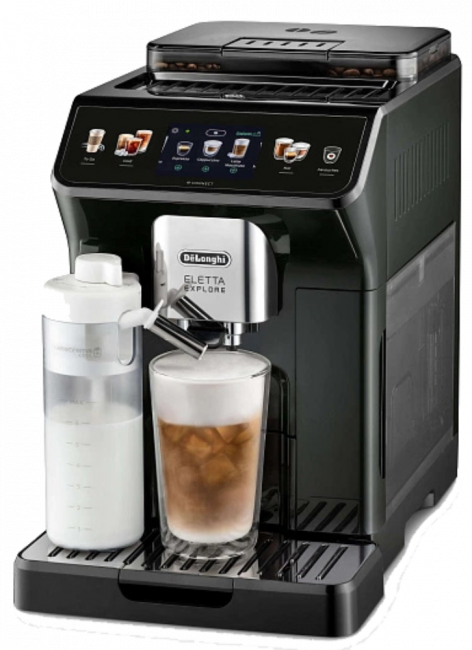 Изображение товара Автоматическая кофемашина DeLonghi ECAM450.55.S с системой LatteCrema и сенсорным дисплеем