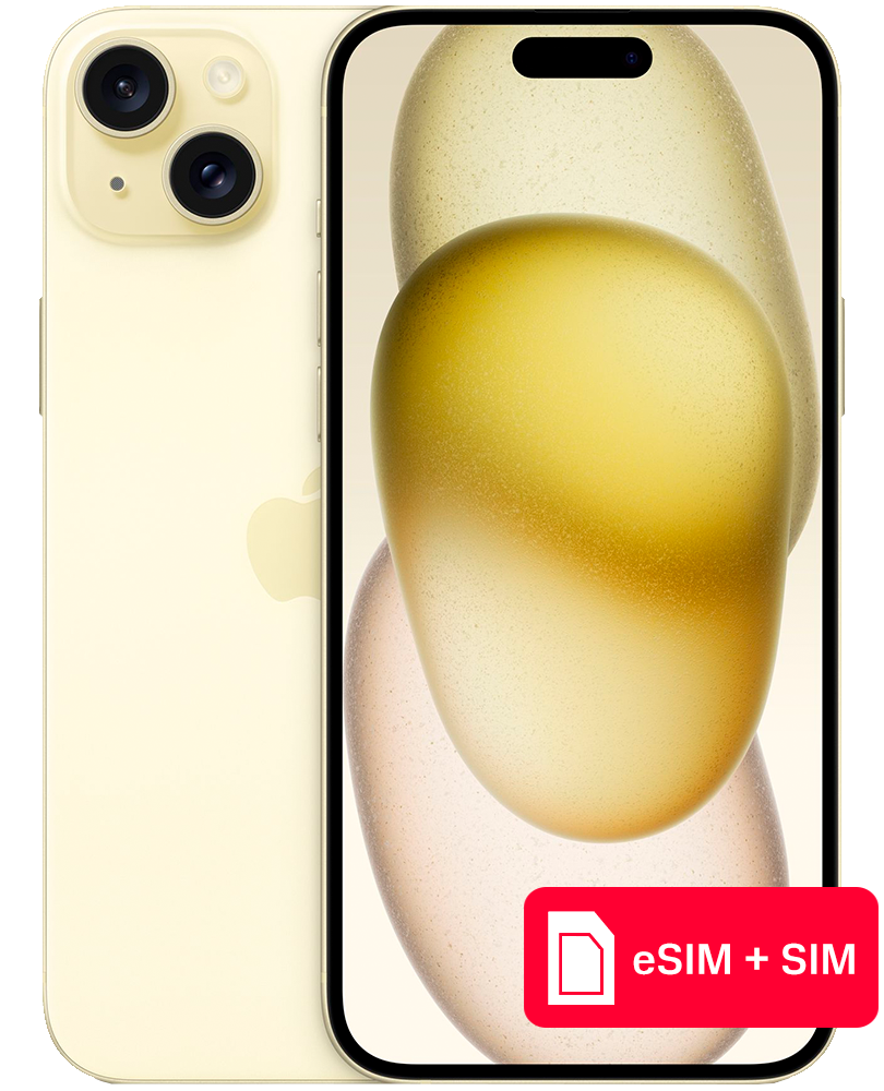 Apple iPhone 15 Plus 256Gb eSIM + SIM Желтый