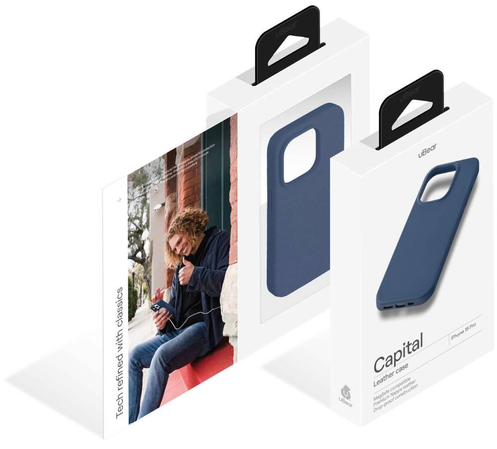 uBear Capital Case для iPhone 15 Pro с MagSafe Синий