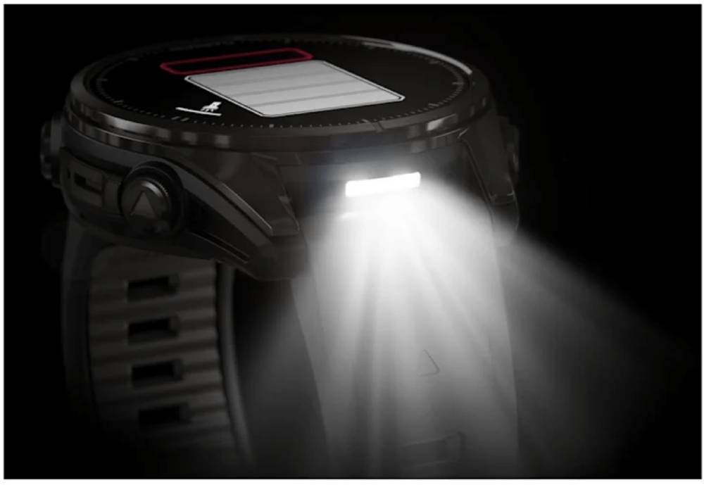 Garmin Fenix 8 AMOLED Sapphire DLC 43мм Черные с силиконовым ремешком