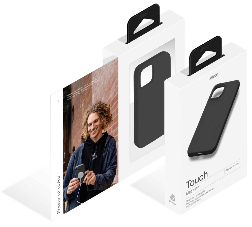 uBear Touch Mag Case для iPhone 15 Plus Черный