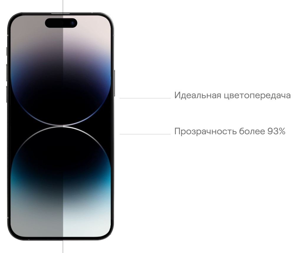 uBear Extreme 3D Shield для iPhone 14 Pro Max Черная рамка (GL144BL03A3D67P-I22)