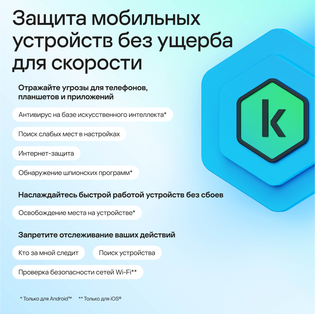 Kaspersky Standard для мобильных устройств (1 устройство на 1 год)