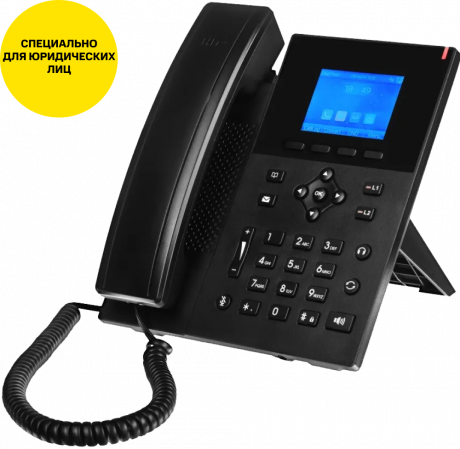 Изображение товара IP-телефон QTECH QIPP-300PG с цветным экраном 6 линий и 5 программируемых клавиш