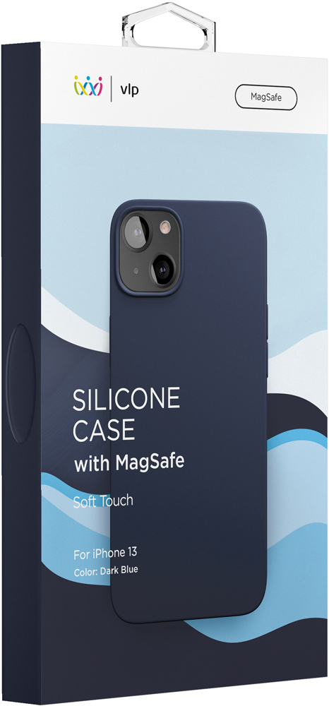 VLP iPhone 13 Silicone Case MagSafe Blue