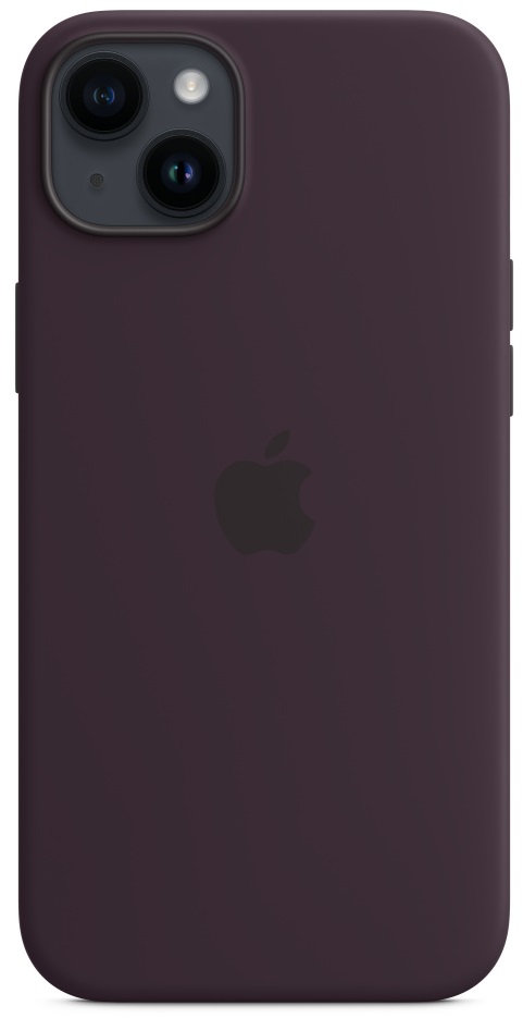 Apple iPhone 14 Plus Silicone Case with MagSafe Сливовый