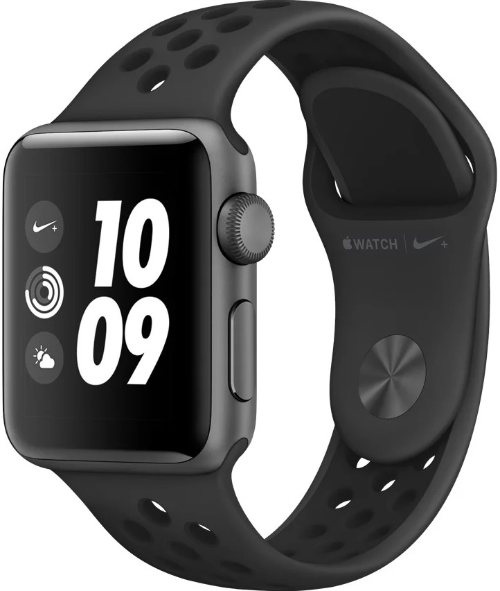 Apple Watch Nike+ Series 3 38 мм серый космос + ремешок Nike (MTF12RU/A)
