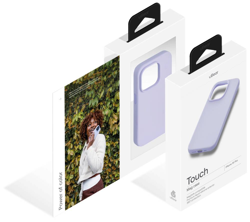 uBear Touch Mag Case для iPhone 15 Pro Фиолетовый