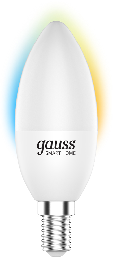 Gauss CCT+DIM 5 Вт C37 E14 White