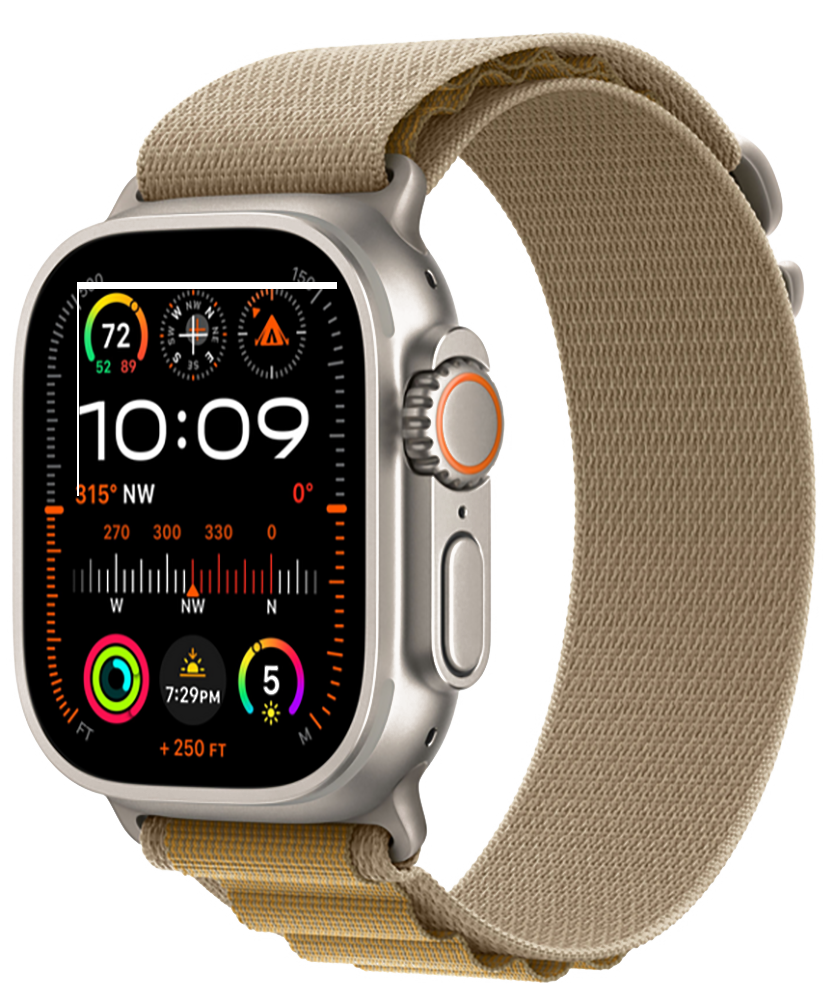 Apple Watch Ultra 2 (2024) Natural Titanium +ремешок Alpine Loop tan (M)