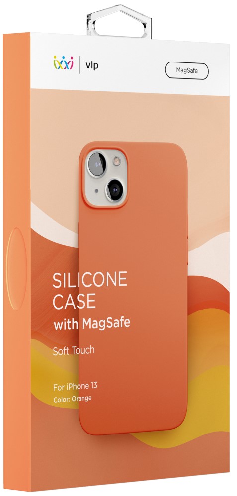 VLP iPhone 13 Silicone Case MagSafe Orange
