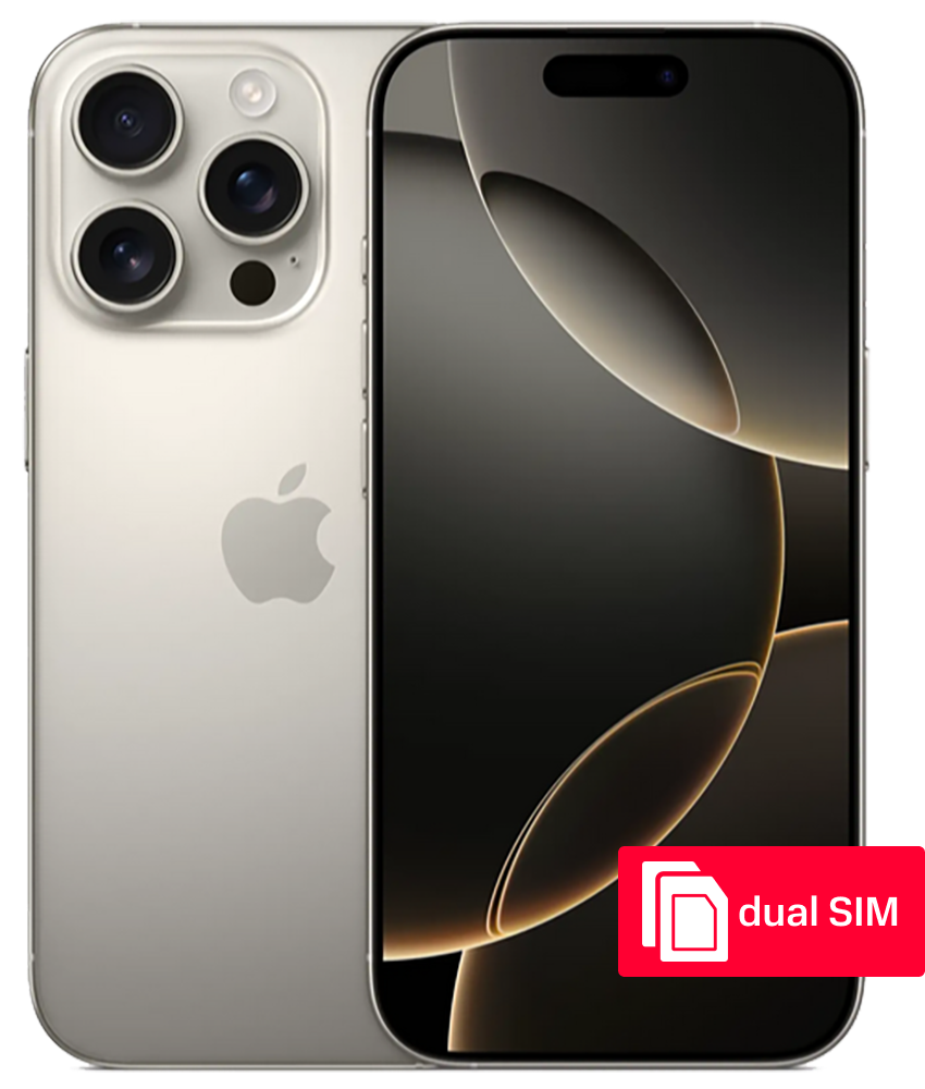 Смартфон Apple iPhone 16 Pro 256GB nanoSim/eSim титан — фото 1