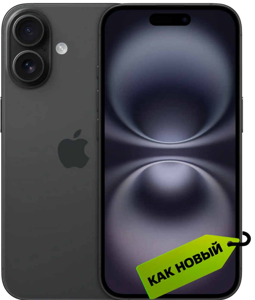 Apple iPhone 16 128 Гб eSIM + SIM Черный «Как новый»