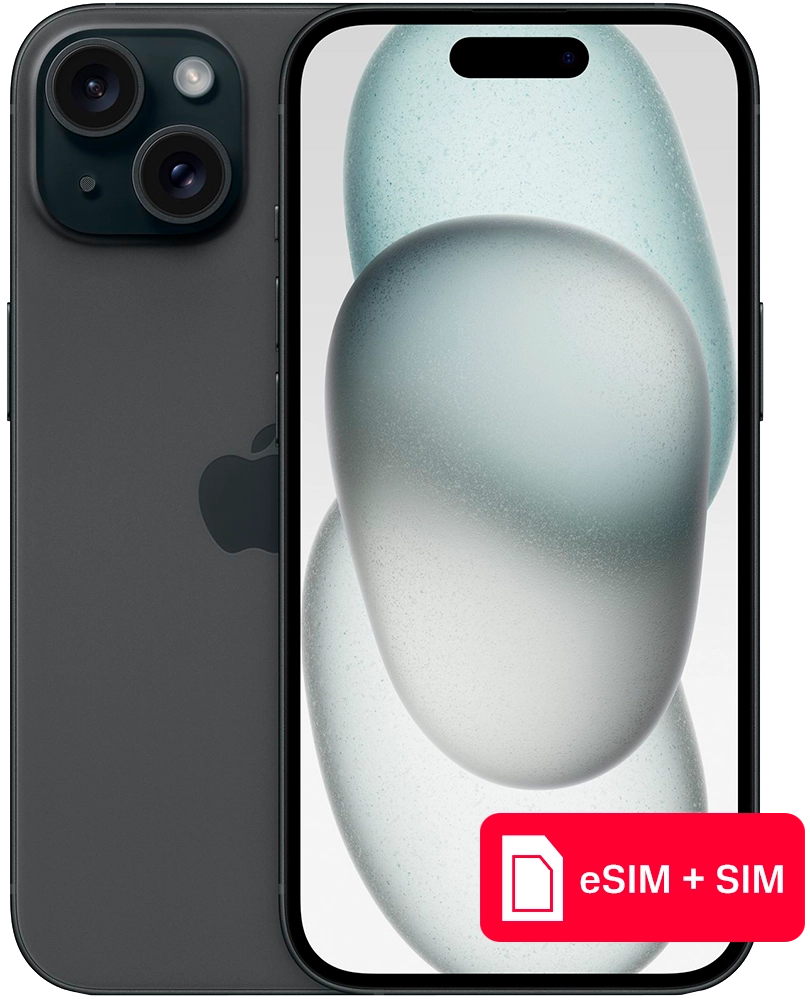 Apple iPhone 15 256Gb eSIM + SIM Черный