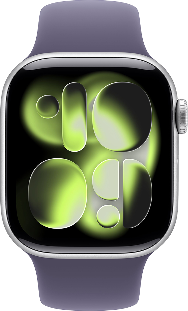 Изображение товара Apple Watch Series 11 GPS 46мм Silver aluminium+ремешок Sport Band purple fog (ML) Изображение товара Apple Watch Series 11 GPS 46мм Silver aluminium+ремешок Sport Band purple fog (ML)