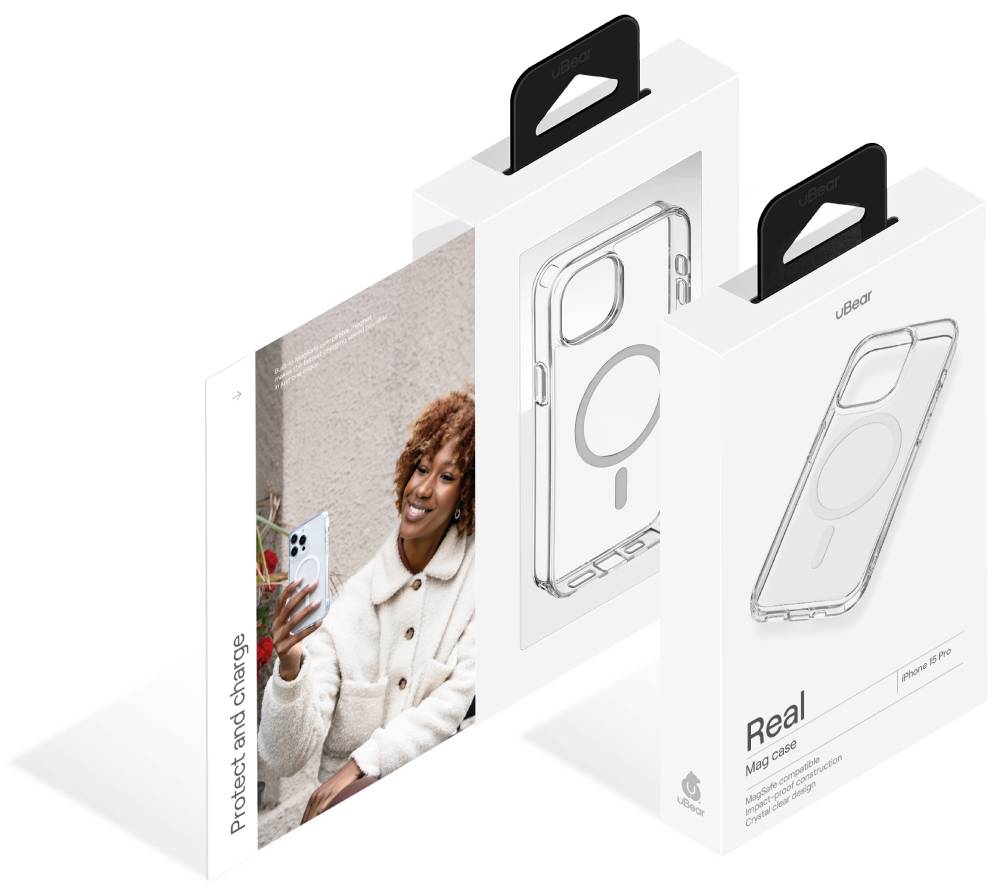 uBear Real Mag Case для iPhone 15 Pro Прозрачный