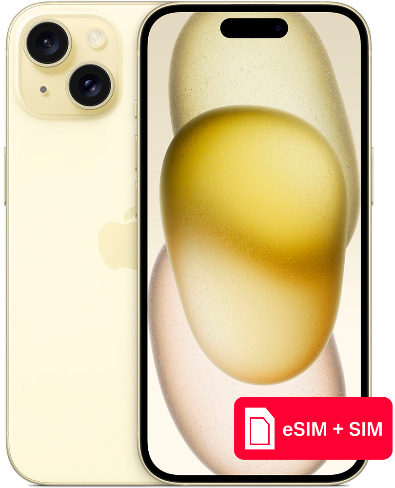 Apple iPhone 15 512Gb eSIM + SIM Желтый