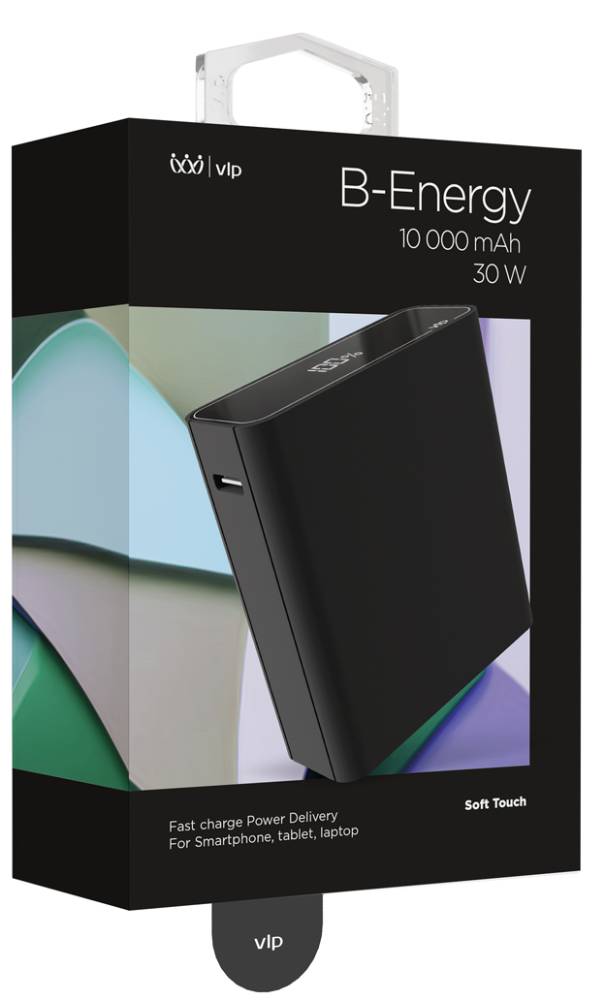 VLP B-Energy 10000 mAh 30 W USB-C+USB-A Черный