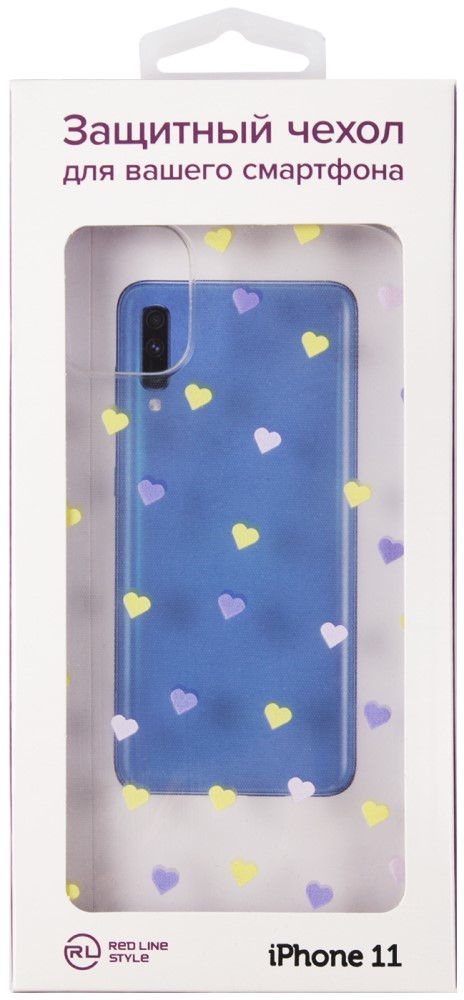 RedLine iPhone 11 принт Сердечки 01