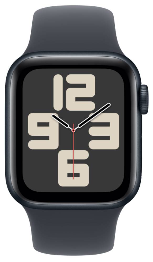 Apple Watch SE 2024 GPS 40мм корпус из алюминия Темная ночь+ремешок Sport Band midnight M/L